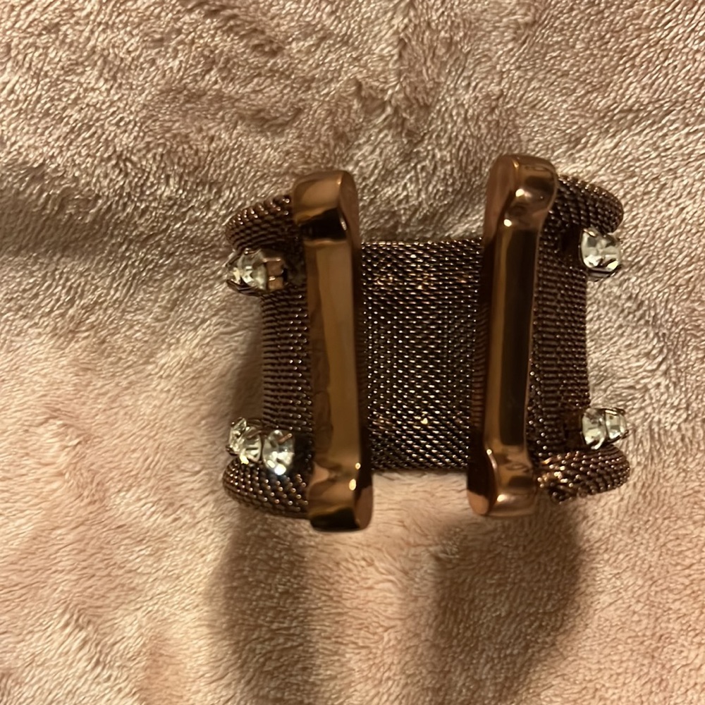Copper mesh bangle - Picture 8 of 9